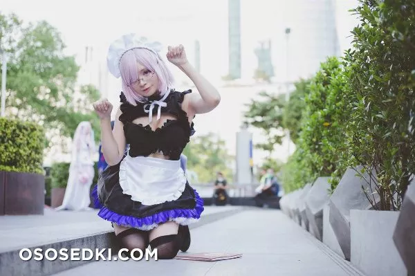 Mashu Kyrielight Maid Meenfox Cosplay - 10