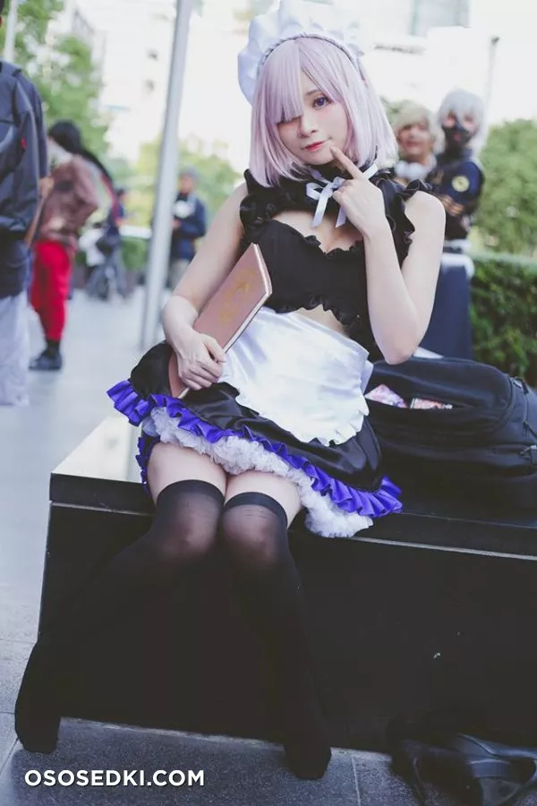 Mashu Kyrielight Maid Meenfox Cosplay - 12