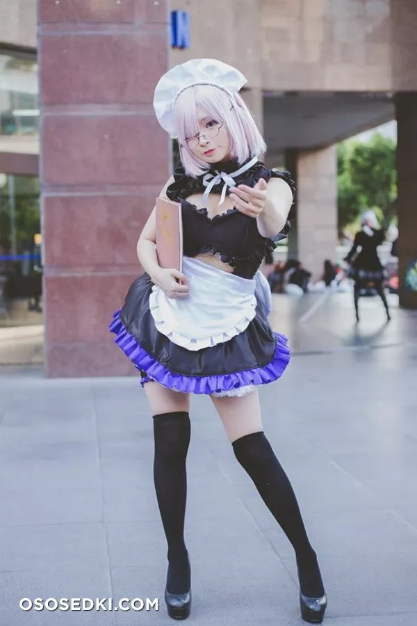 Mashu Kyrielight Maid Meenfox Cosplay - 13