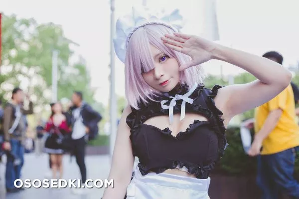 Mashu Kyrielight Maid Meenfox Cosplay - 14