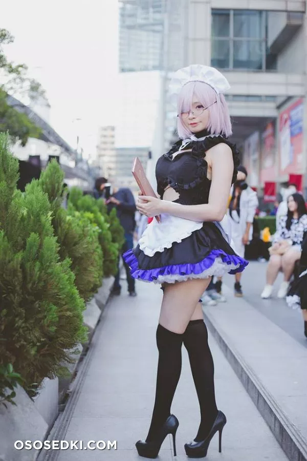 Mashu Kyrielight Maid Meenfox Cosplay - 7