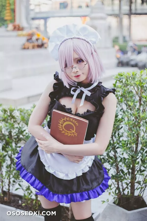 Mashu Kyrielight Maid Meenfox Cosplay - 9