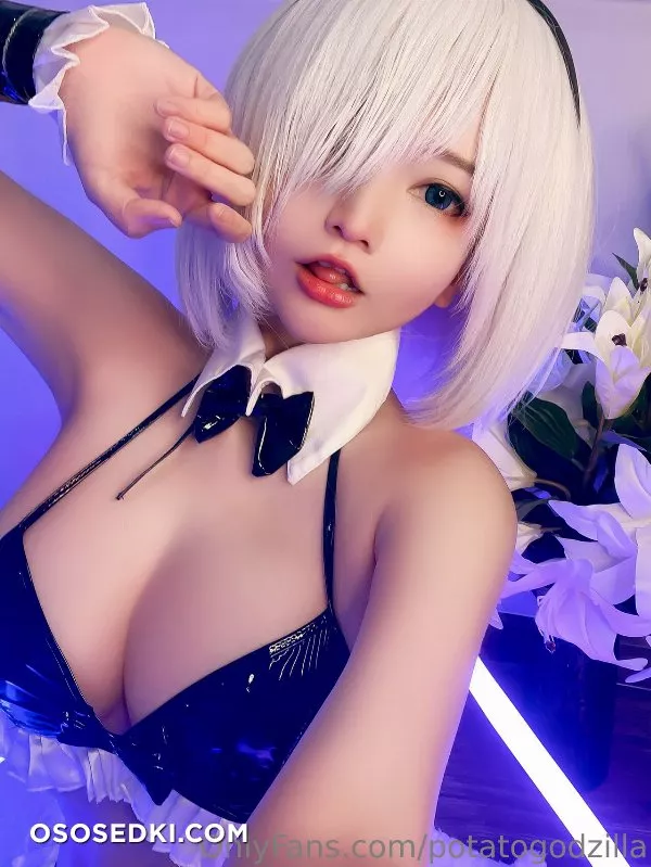 Potato Godzilla - 2B maid bikini - 14