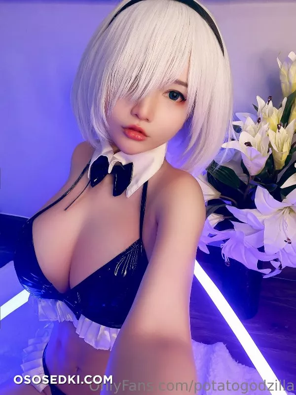 Potato Godzilla - 2B maid bikini - 15
