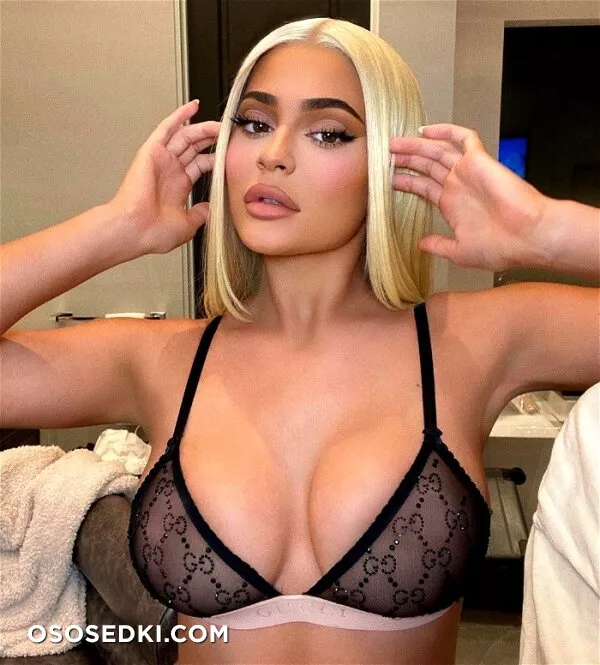 Kylie Jenner Sheer See Through Lingerie Nip Slip Set - 8