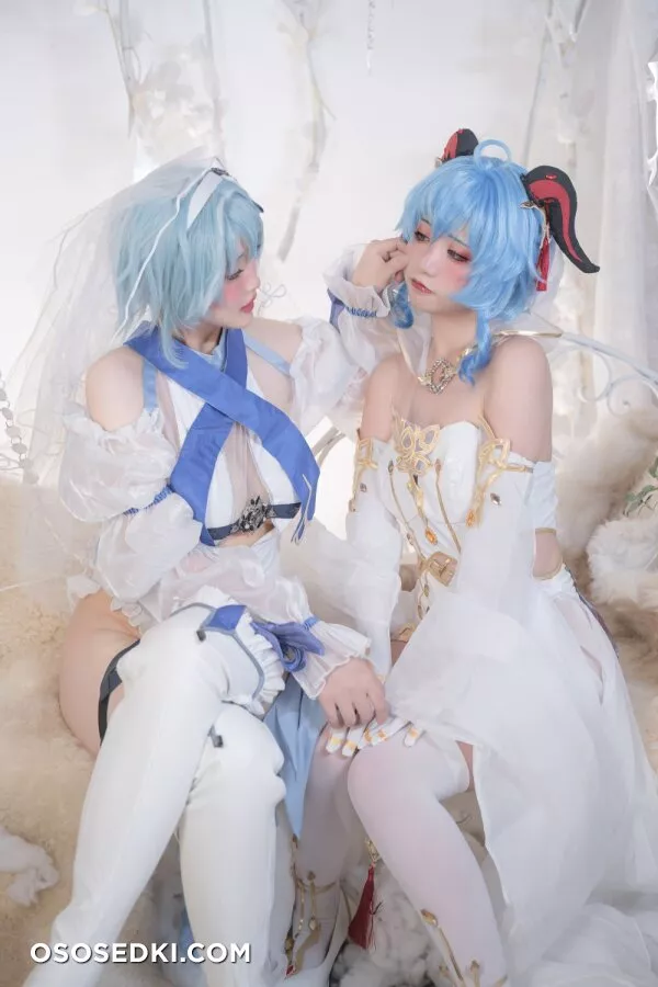 爆机少女喵小吉 Nekokoyoshi &amp;云烧 - 原神花嫁：优菈&amp;甘雨 Eula &amp; Ganyu (Genshin Impact) - 21