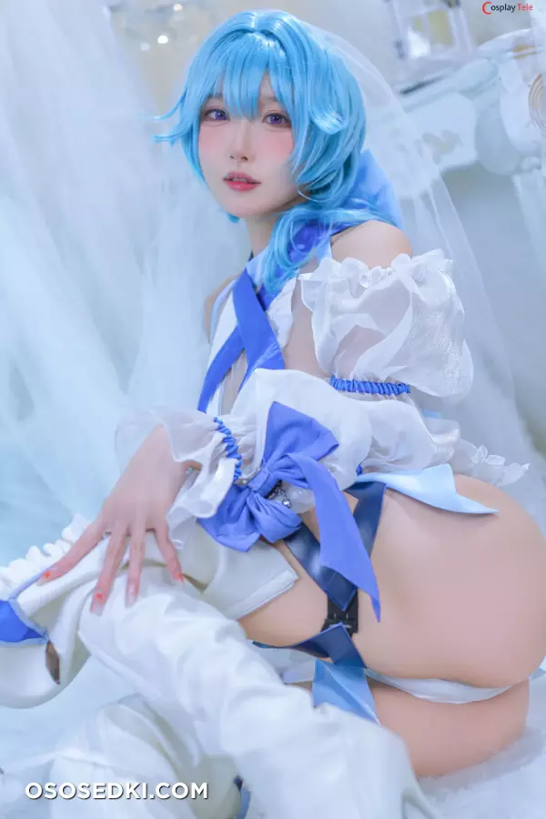 Abaoyeshitunia1 (阿包也是兔娘) cosplay Eula - Genshin Impact - 14
