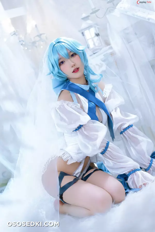 Abaoyeshitunia1 (阿包也是兔娘) cosplay Eula - Genshin Impact - 20