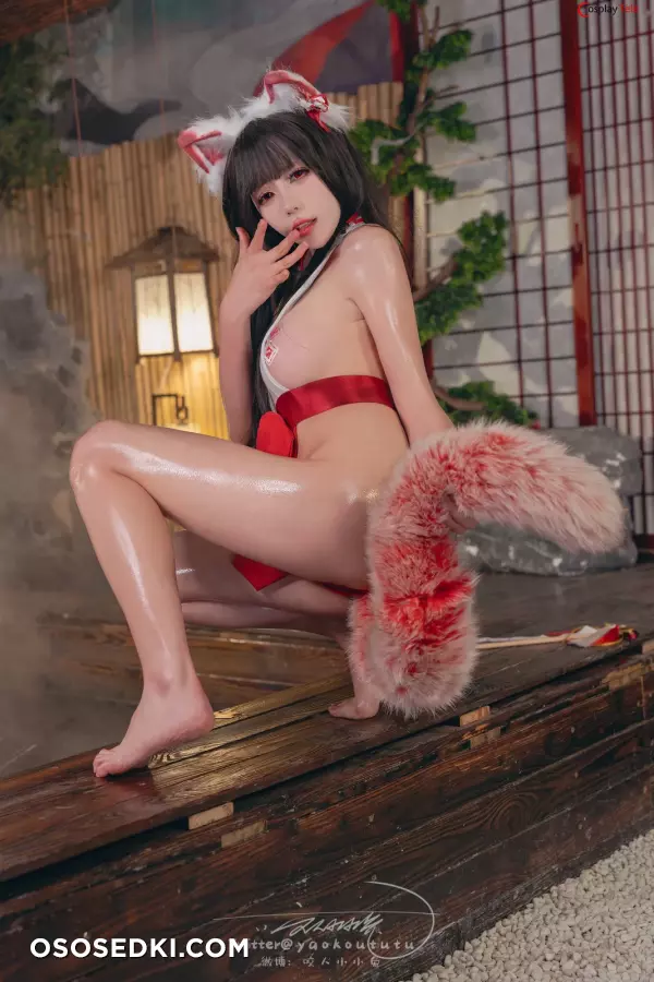 咬一口兔娘ovo (Yaokoututu) cosplay Reimu Hakurei - Touhou Project - 32
