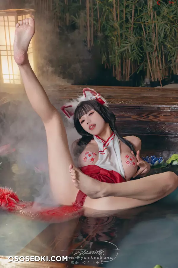 咬一口兔娘ovo (Yaokoututu) cosplay Reimu Hakurei - Touhou Project - 65