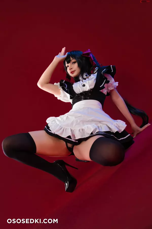 Umeko J cosplay Kurumi Tokisaki Maid - Date A Live - 6