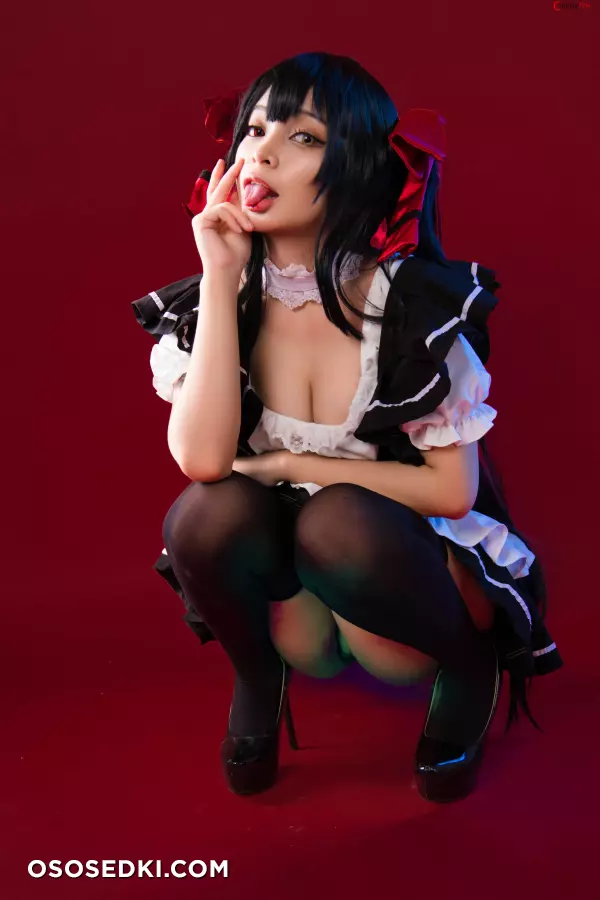Umeko J cosplay Kurumi Tokisaki Maid - Date A Live - 7