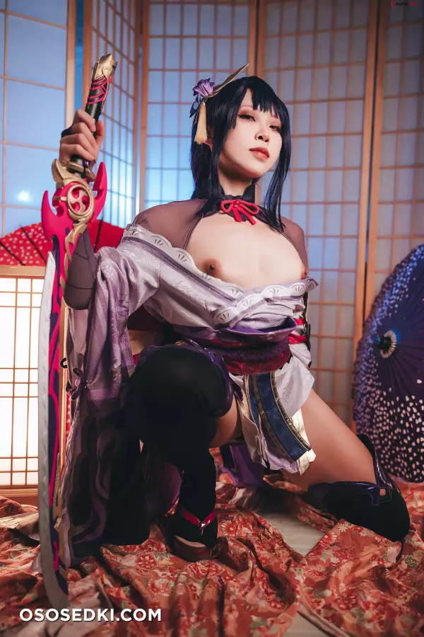 Tokar 浵卡 (laurus0711) cosplay Raiden Shogun - Genshin Impact - 31