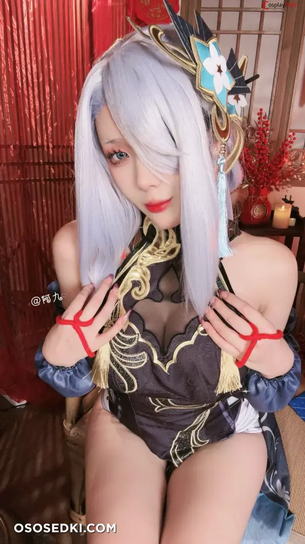 九言 (Jiu Yan) cosplay Shenhe Lunar New Year - Genshin Impact - 7