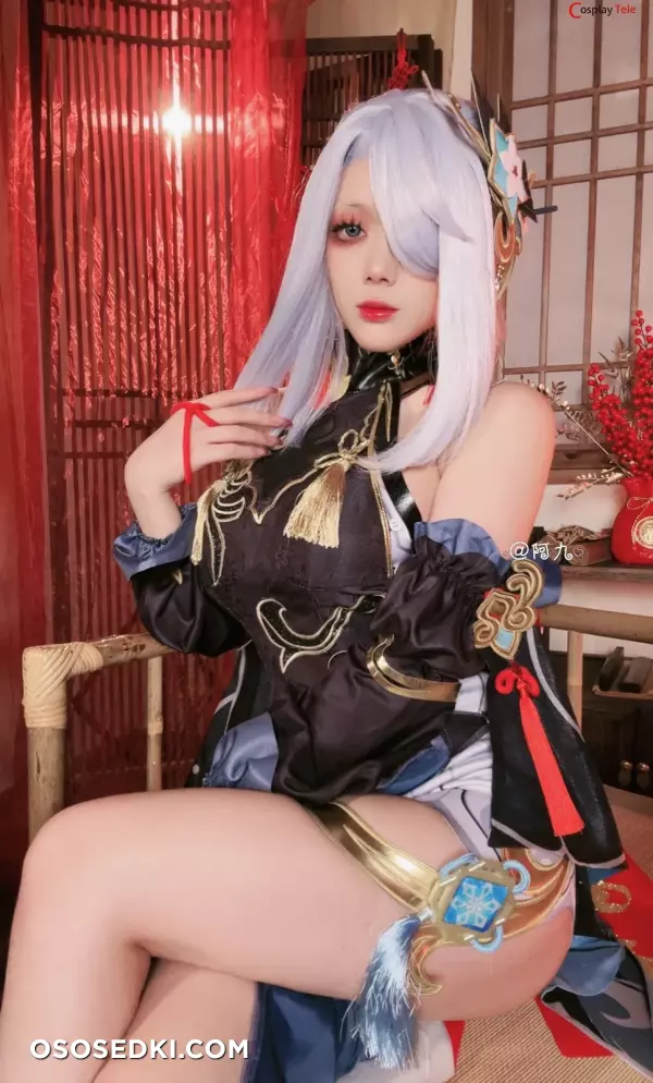 九言 (Jiu Yan) cosplay Shenhe Lunar New Year - Genshin Impact - 9