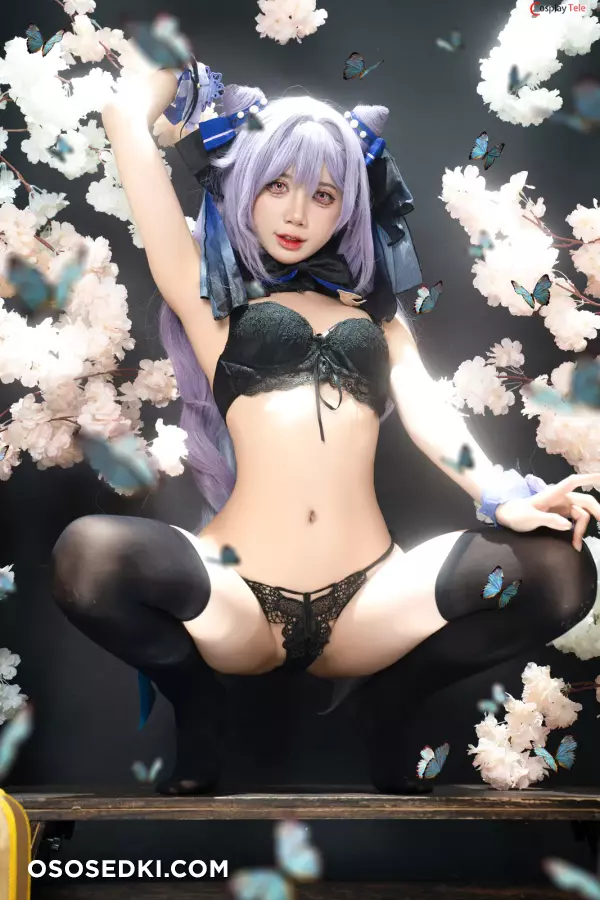 PoppaChan cosplay Keqing - Genshin Impact - 9