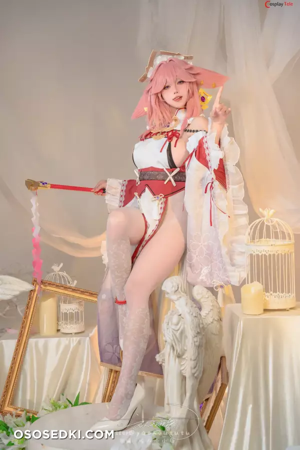 咬一口兔娘ovo (Yaokoututu) cosplay Yae Miko - Genshin Impact - 12