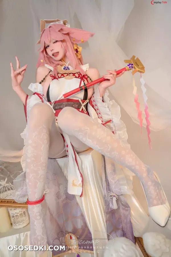 咬一口兔娘ovo (Yaokoututu) cosplay Yae Miko - Genshin Impact - 14