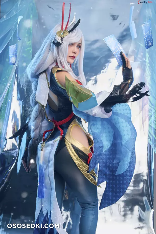 Joyce (Joyce Lin2x) cosplay Shenhe - Genshin Impact - 9