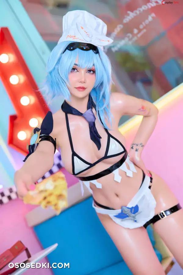 Joyce (Joyce Lin2x) cosplay Eula Pizza - Genshin Impact - 20