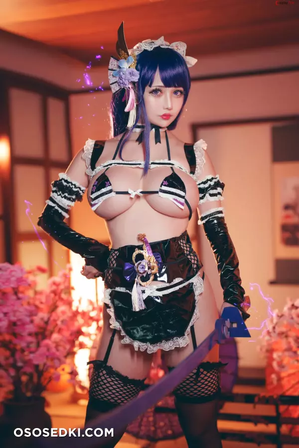 Okita Rinka (沖田凜花Rinka) cosplay Noelle and Raiden Shogun - Genshin Impact - 33
