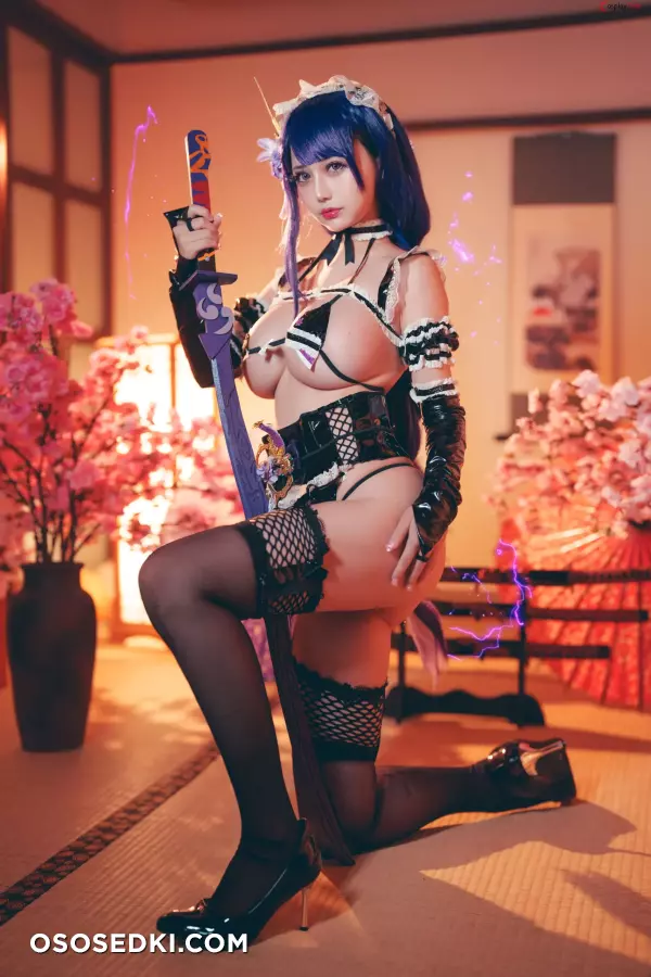 Okita Rinka (沖田凜花Rinka) cosplay Noelle and Raiden Shogun - Genshin Impact - 35