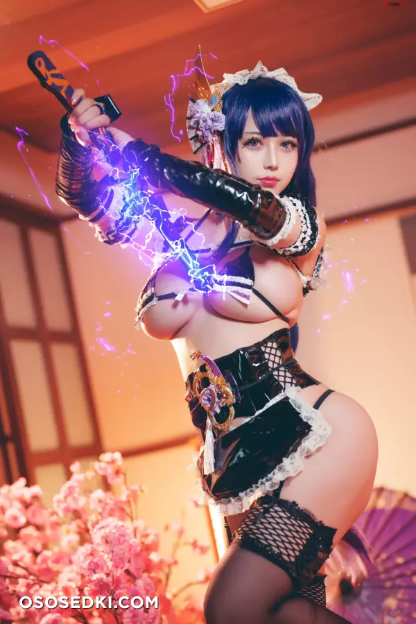 Okita Rinka (沖田凜花Rinka) cosplay Noelle and Raiden Shogun - Genshin Impact - 48
