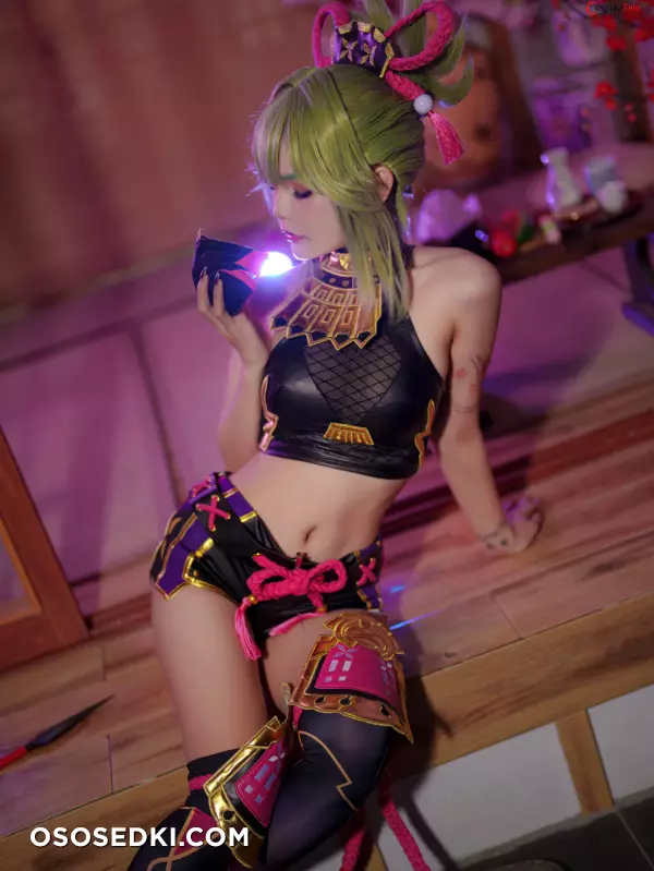 Joyce (Joyce Lin2x) cosplay Kuki Shinobu - Genshin Impact - 10