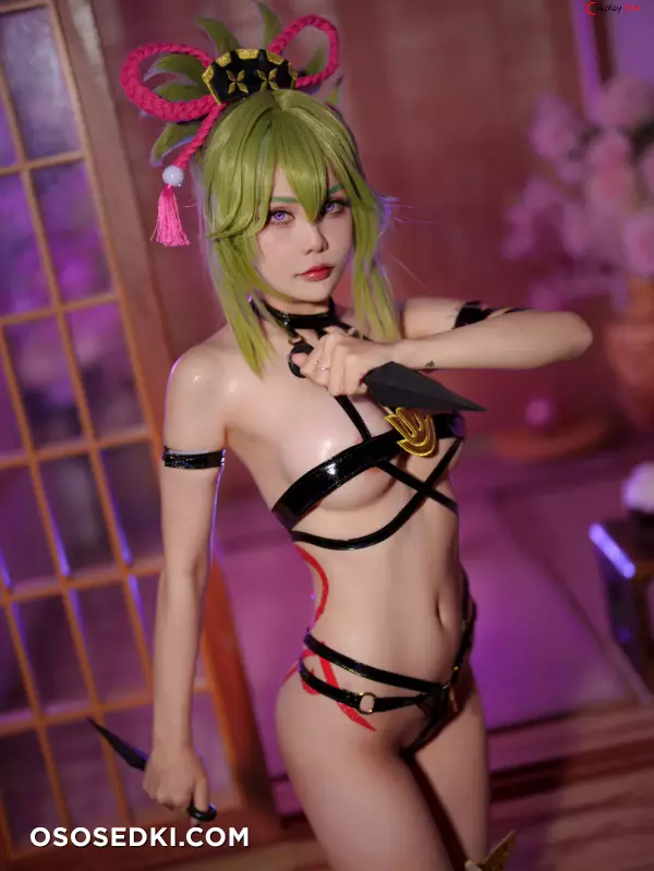 Joyce (Joyce Lin2x) cosplay Kuki Shinobu - Genshin Impact - 15