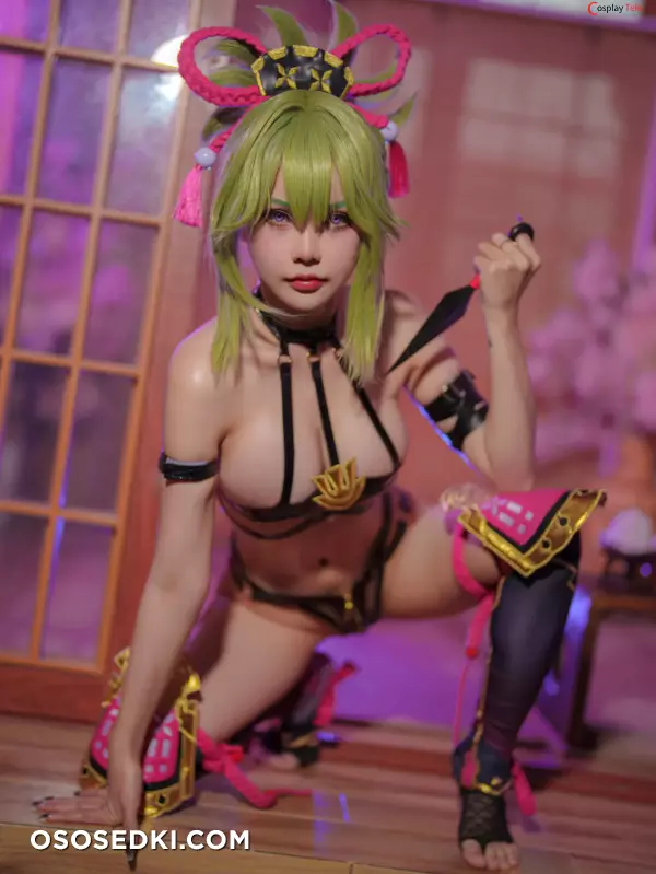 Joyce (Joyce Lin2x) cosplay Kuki Shinobu - Genshin Impact - 25
