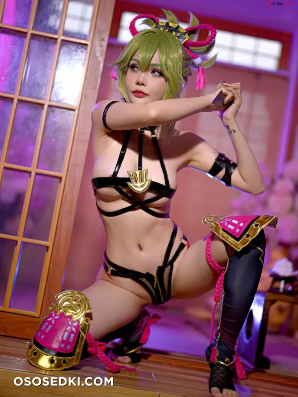 Joyce (Joyce Lin2x) cosplay Kuki Shinobu - Genshin Impact - 26
