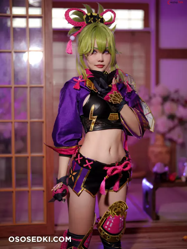 Joyce (Joyce Lin2x) cosplay Kuki Shinobu - Genshin Impact - 4