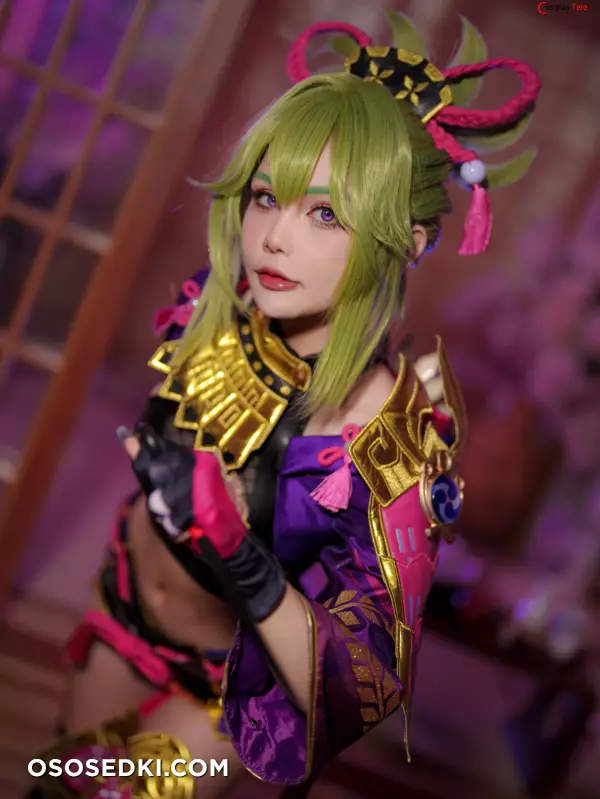 Joyce (Joyce Lin2x) cosplay Kuki Shinobu - Genshin Impact - 5
