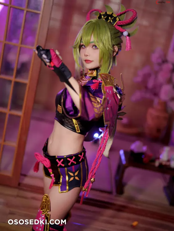 Joyce (Joyce Lin2x) cosplay Kuki Shinobu - Genshin Impact - 6
