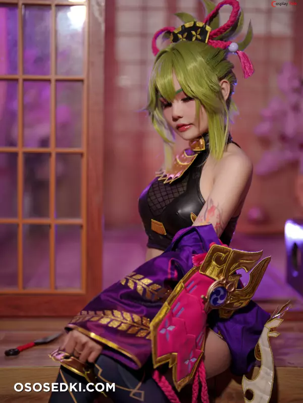 Joyce (Joyce Lin2x) cosplay Kuki Shinobu - Genshin Impact - 7