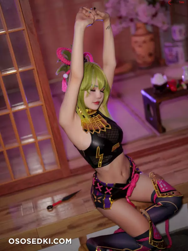 Joyce (Joyce Lin2x) cosplay Kuki Shinobu - Genshin Impact - 9