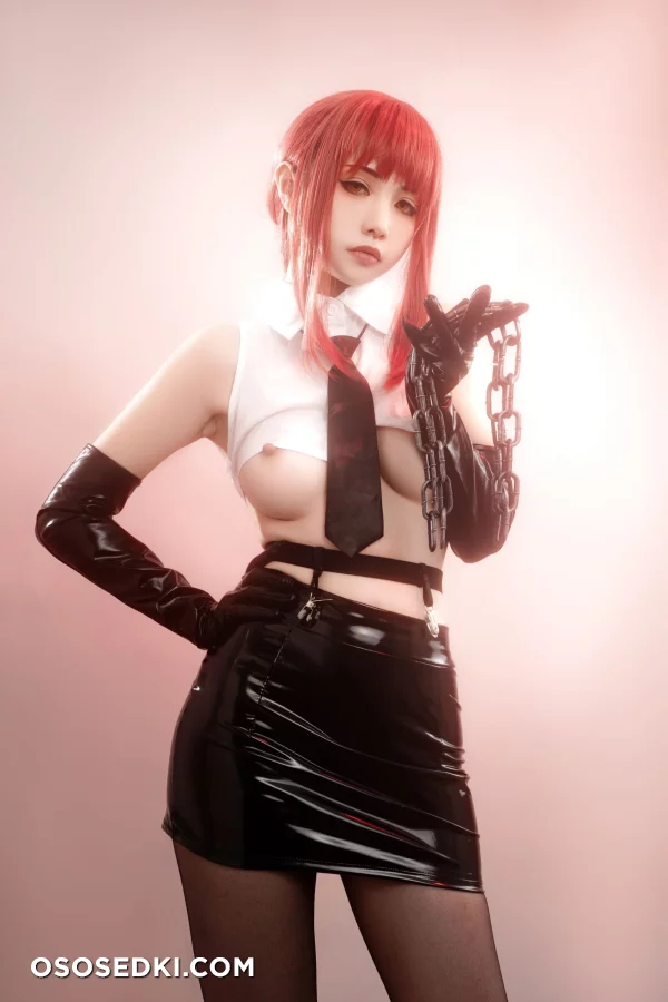 HornyCos - Red-Haired Petite Beauty Cosplays As Chainsaw Man Makima (Patreon) - 46