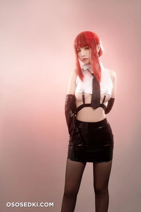HornyCos - Red-Haired Petite Beauty Cosplays As Chainsaw Man Makima (Patreon) - 54