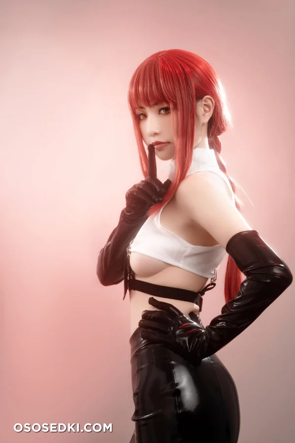 HornyCos - Red-Haired Petite Beauty Cosplays As Chainsaw Man Makima (Patreon) - 62