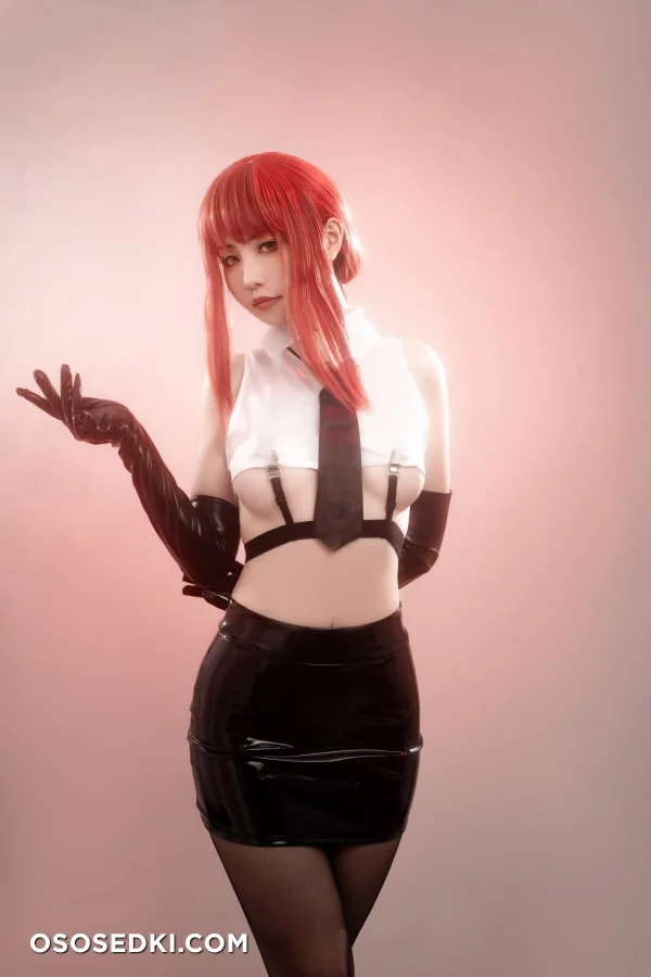 HornyCos - Red-Haired Petite Beauty Cosplays As Chainsaw Man Makima (Patreon) - 64