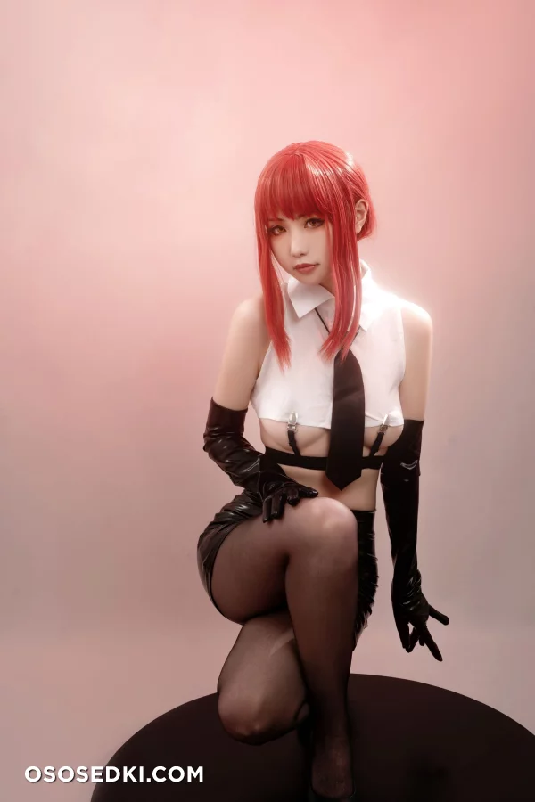 HornyCos - Red-Haired Petite Beauty Cosplays As Chainsaw Man Makima (Patreon) - 65