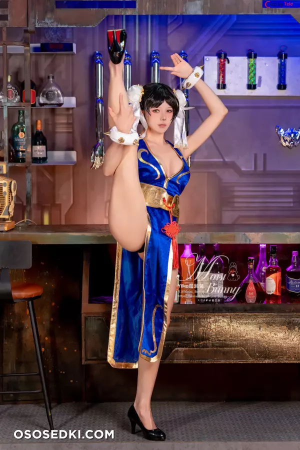 咬一口兔娘ovo (Yaokoututu) cosplay Chun Li Blossom Cheongsam - Street Fighter - 24