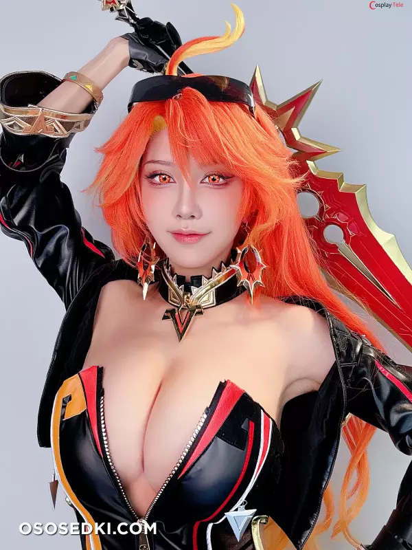 水淼Aqua cosplay Mavuika Selfies - Genshin Impact - 2