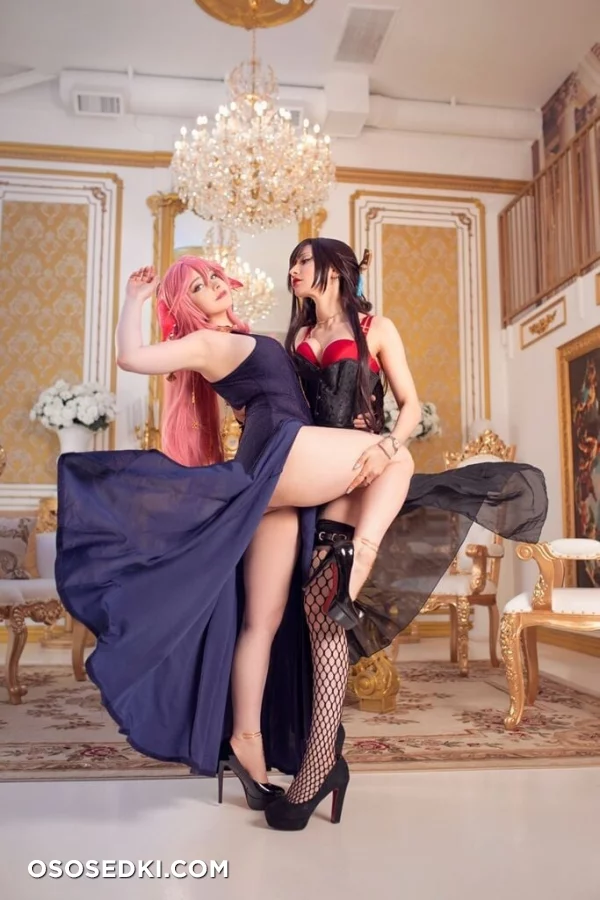 Mikomi Hokina & Yuzu Pyon – Yae Miko Dress & Beidou Dress - 4