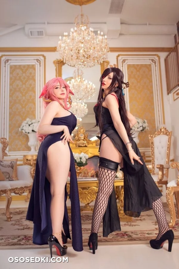 Mikomi Hokina & Yuzu Pyon – Yae Miko Dress & Beidou Dress - 5