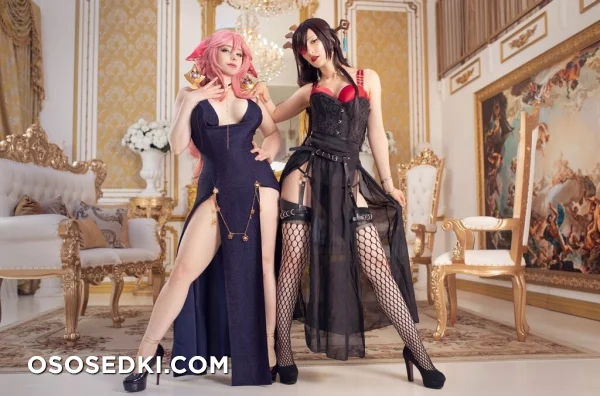 Mikomi Hokina & Yuzu Pyon – Yae Miko Dress & Beidou Dress - 7