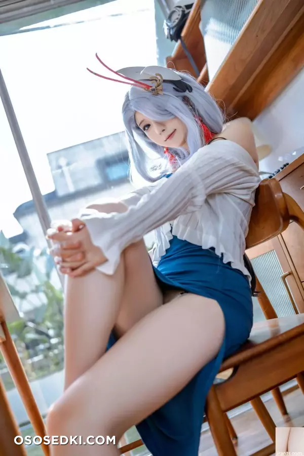 [网路收集] 福利少女Quan冉有点饿《申鹤同人礼服 》 - 15
