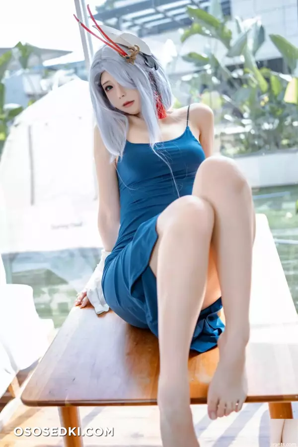 [网路收集] 福利少女Quan冉有点饿《申鹤同人礼服 》 - 33