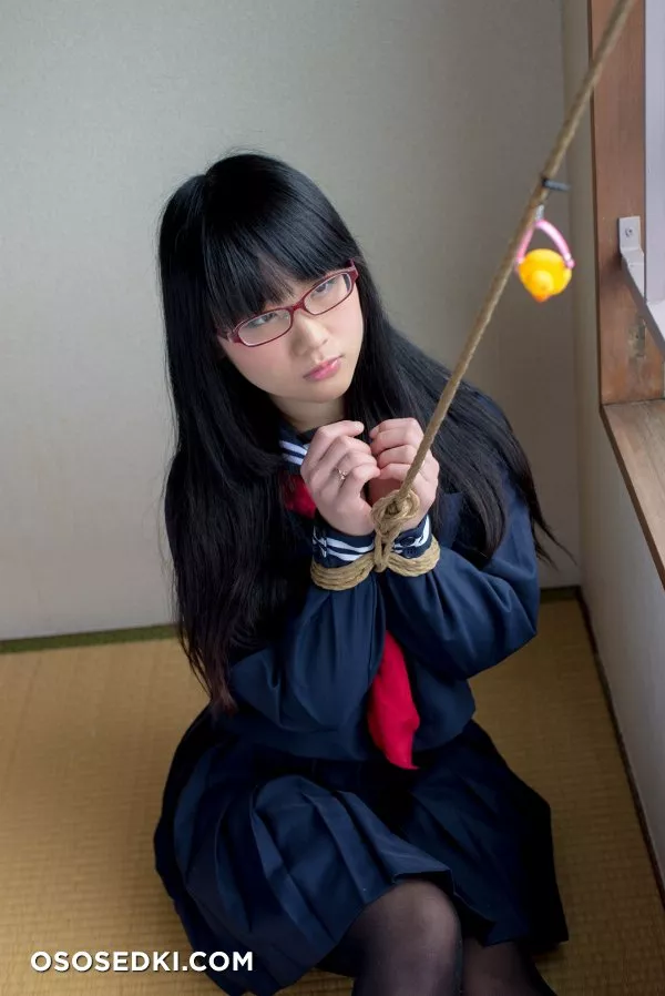 [Kitaeri] Eri Kitamura きたえりー 眼鏡っ娘を縄とかプチプチとかサランラップ で拘束してみた - 6