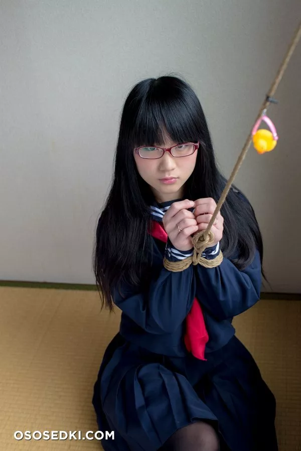 [Kitaeri] Eri Kitamura きたえりー 眼鏡っ娘を縄とかプチプチとかサランラップ で拘束してみた - 7